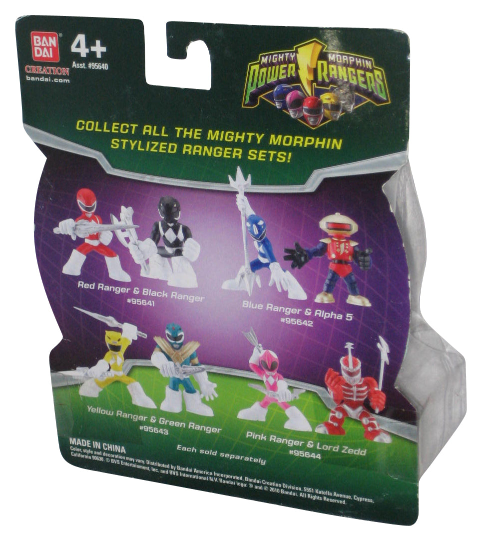 Power Rangers Stylized Red & Black (2010) Bandai Action Figure Set