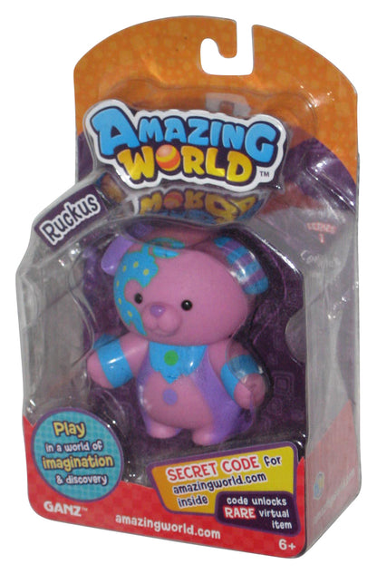 Amazing World Ganz Ruckus Dog Pink 3-Inch Figure