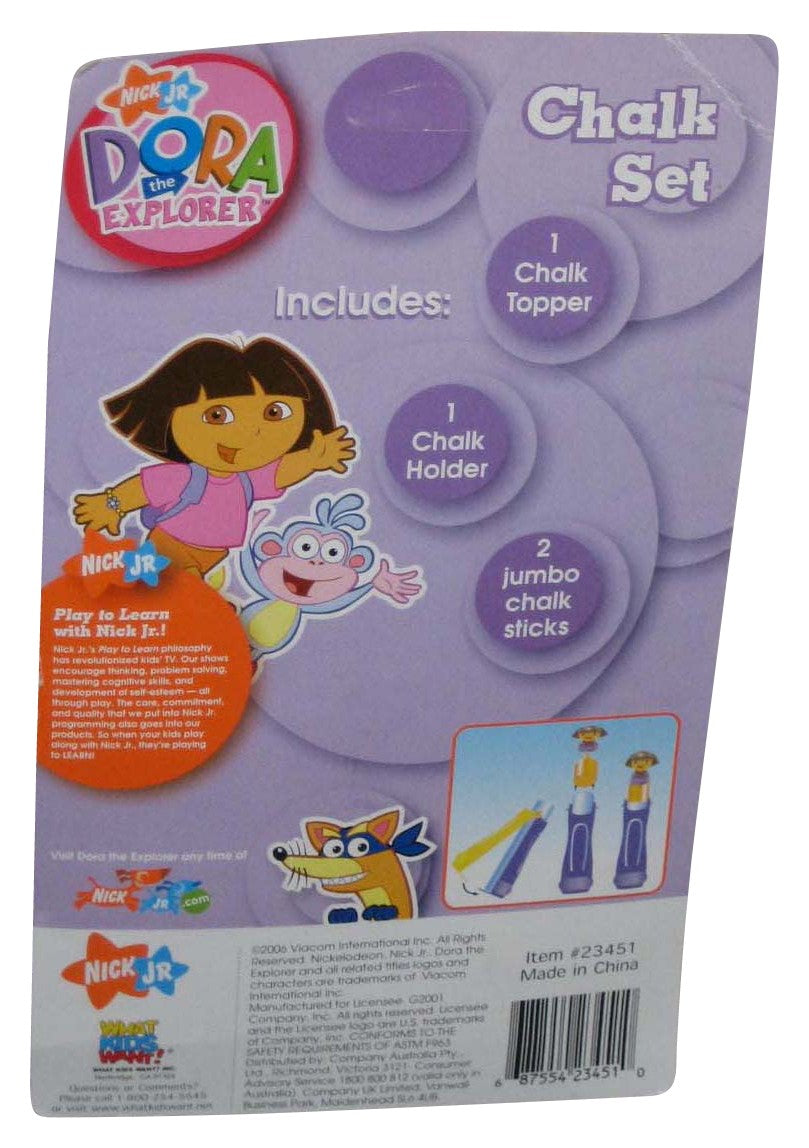 Dora The Explorer (2006) Nick Jr. Chalk Set - (Damaged Packaging)