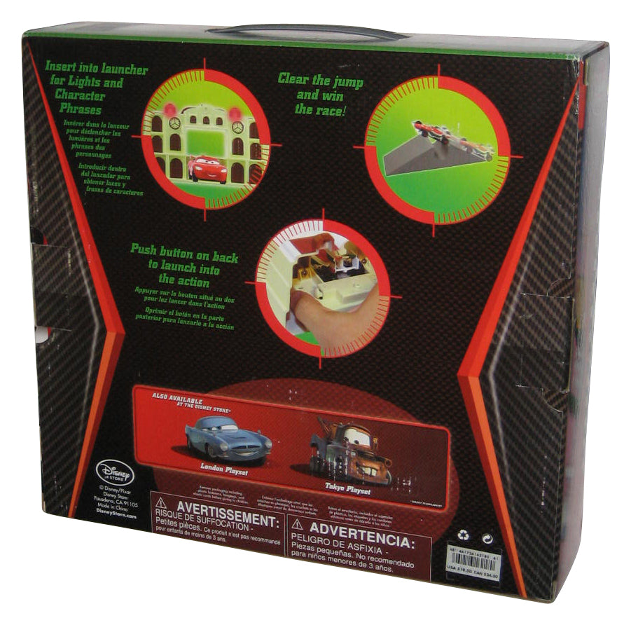 Disney Cars 2 Key Launch Charger Porto Corsa Play Set - (Lightning McQueen & Francesco)