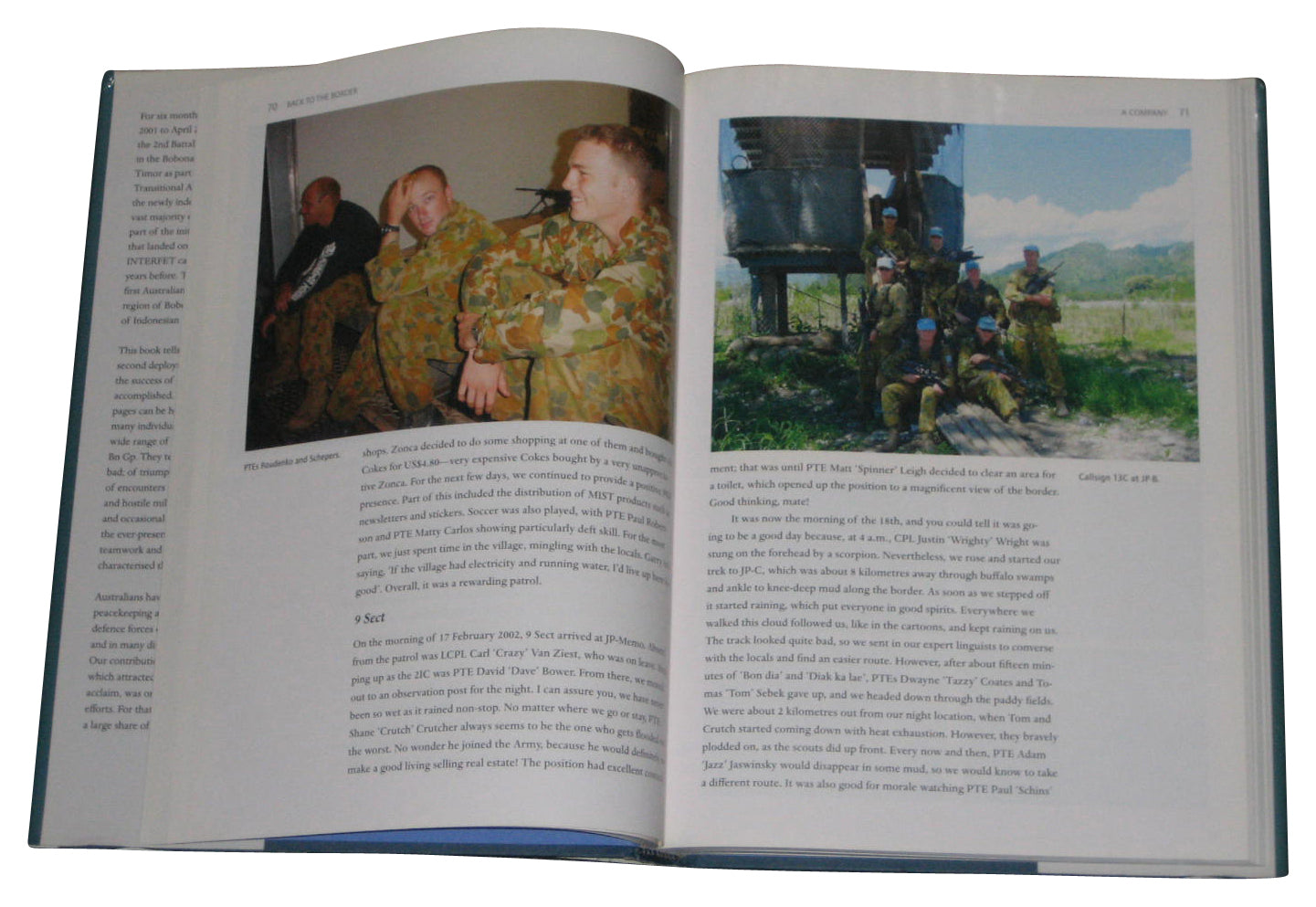Back To The Border 2nd Battalion Group In East Timor Hardcover Book - (Captain Dave Good)