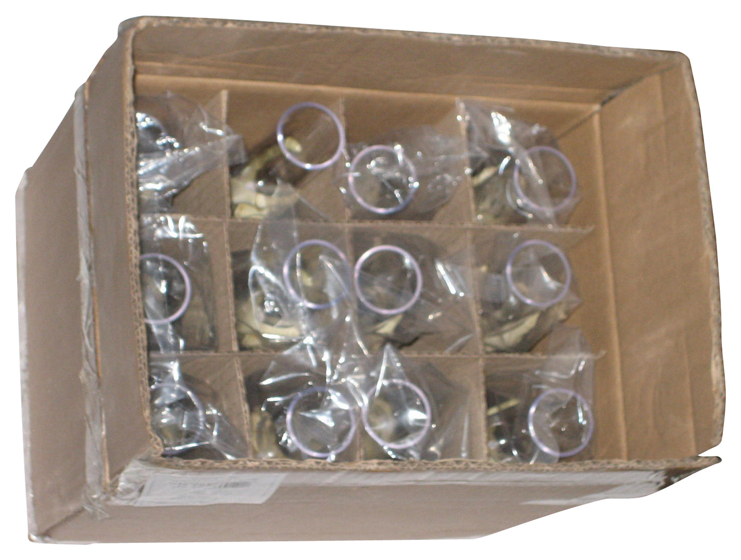 Skeleton Hand Oriental Trading Flute Glasses Halloween Party Decorations - (Box of 12)