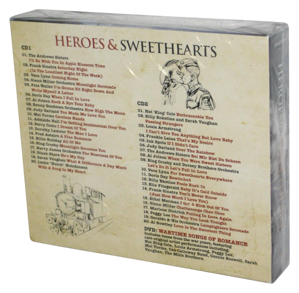 Heroes & Sweethearts: Wartime Songs of Romance (2011) Music CD Box Set w/ DVD