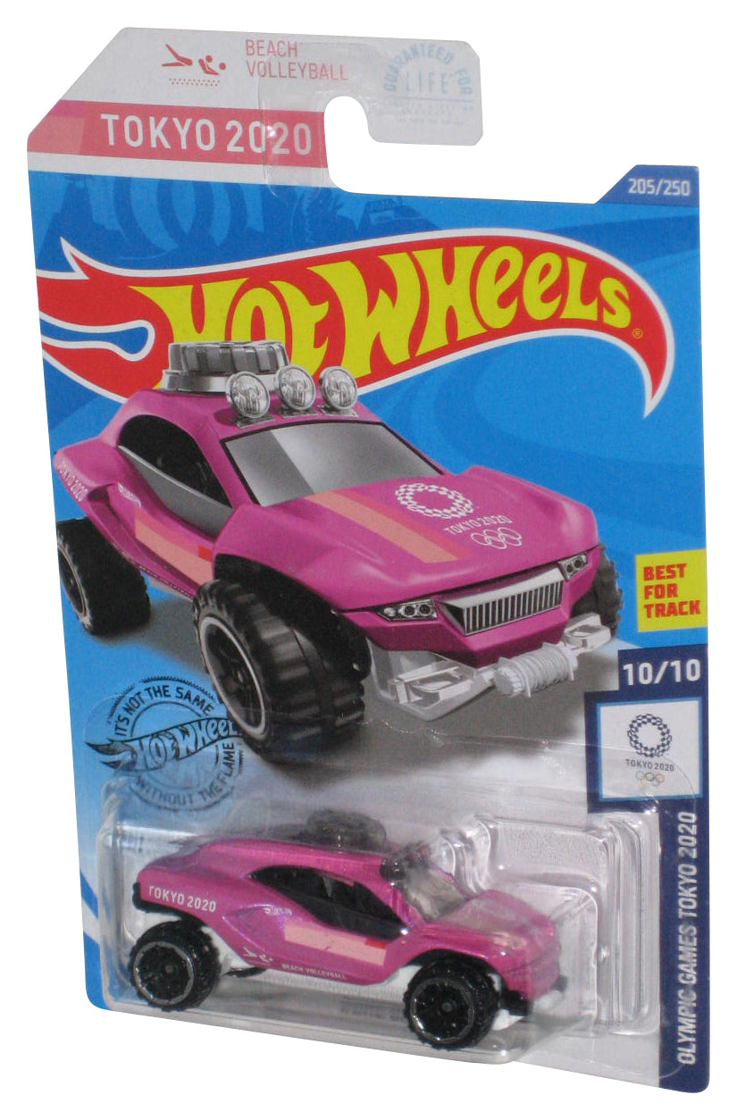 Hot Wheels Olympic Games Tokyo 2020 10/10 Pink Dune Daddy Beach Volleyball Toy Car 205/250