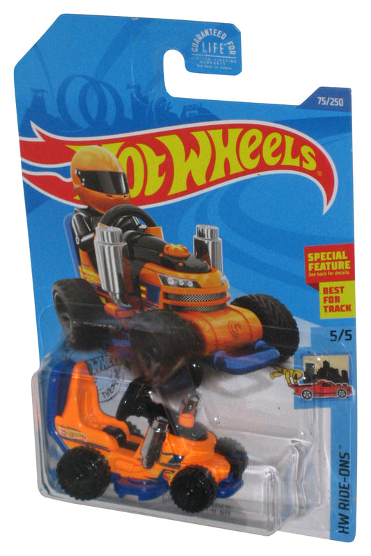 Hot Wheels HW Ride-Ons (2017) Orange Grass Chomper Lawnmower 5/5 Toy Car 75/250