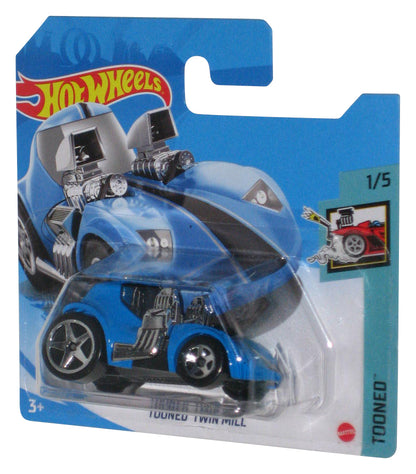 Hot Wheels Tooned Twin Mill (2018) Blue Toy Car #1/5 - (Short Card)
