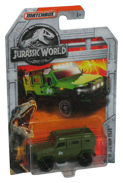 Jurassic World '10 Textron Tiger (2018) Mattel Matchbox Green Toy Car
