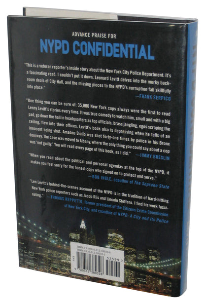 NYPD Confidential (2009) Hardcover Book - (Leonard Levitt) - Power and Corruption in the Country's Greatest Police Force