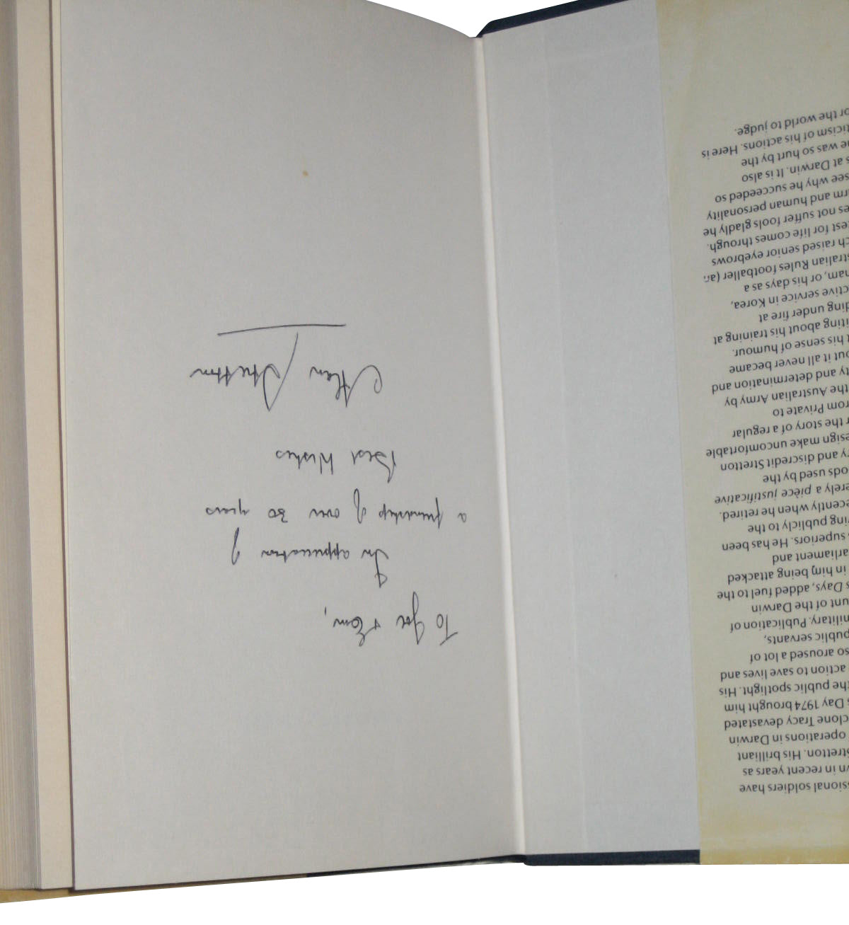 Soldier In A Storm (1978) Hardcover Book - (Alan Stretton)