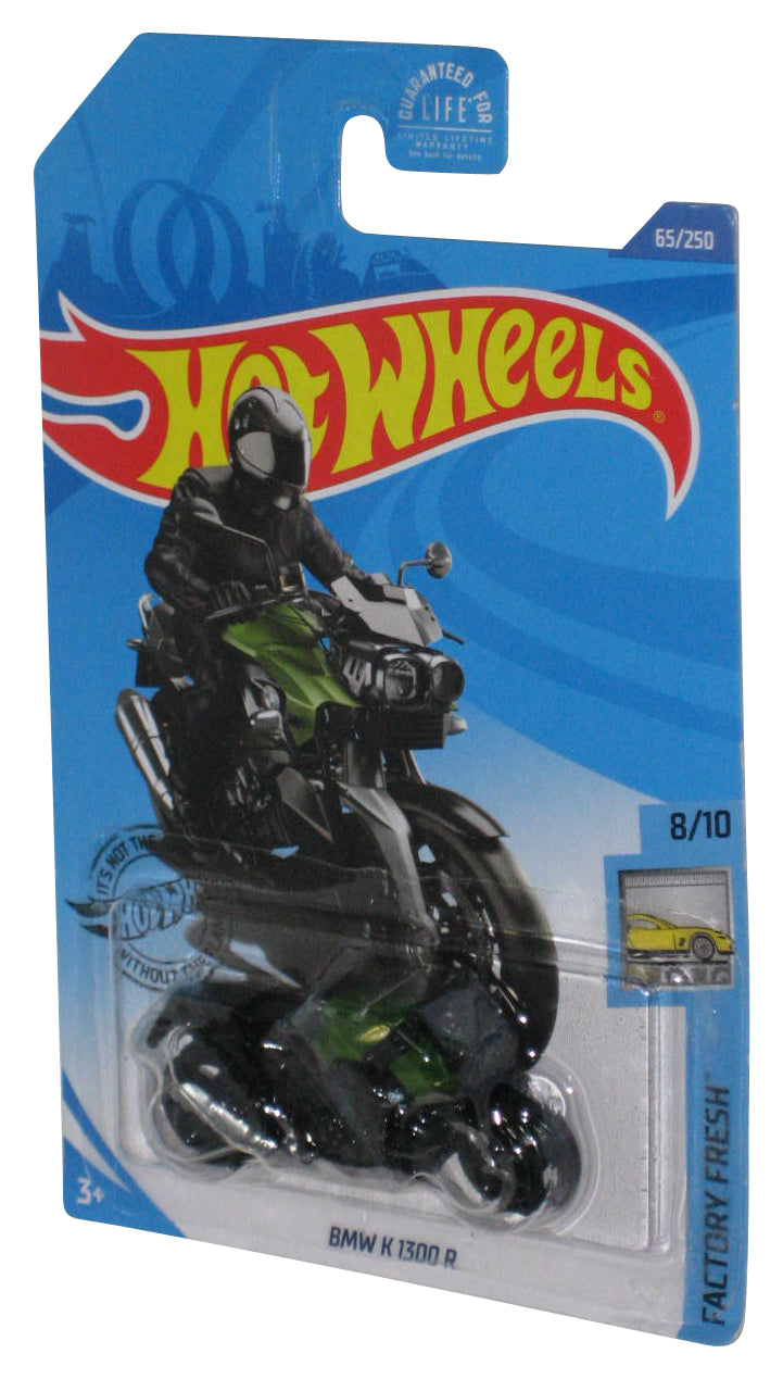 Hot Wheels Factory Fresh 8/10 (2017) BMW K 1300 R Black & Green Motorcycle Toy 65/250
