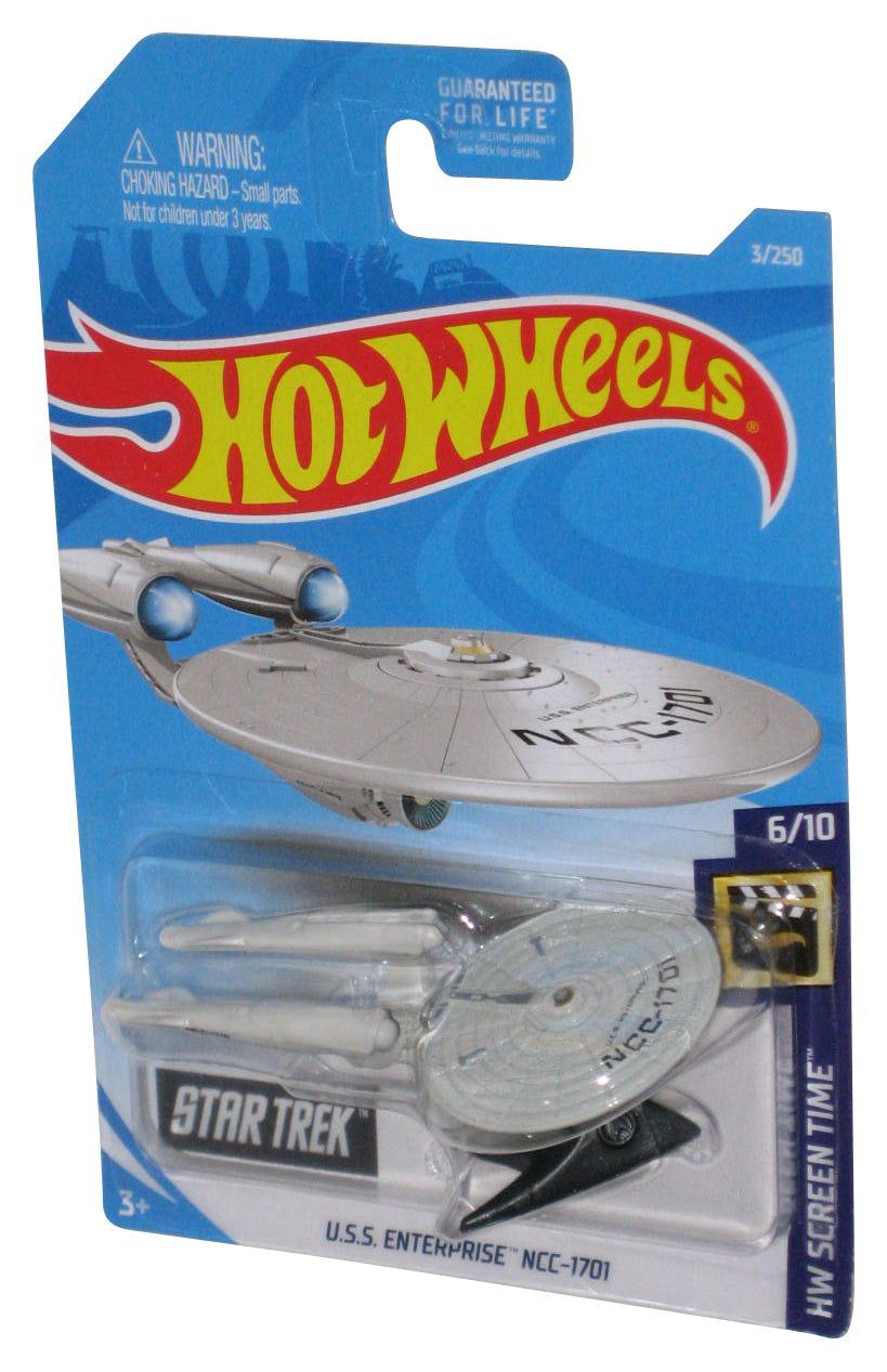 Hot Wheels (2017) Star Trek U.S.S. Enterprise NCC-1701 #6/10 HW Screen Time Toy Vehicle 3/250