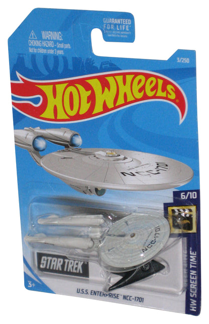 Hot Wheels (2017) Star Trek U.S.S. Enterprise NCC-1701 #6/10 HW Screen Time Toy Vehicle 3/250