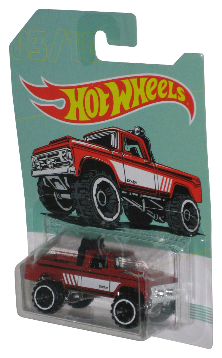 Hot Wheels '70 Dodge Power Wagon (2017) Red Toy Truck #3/10