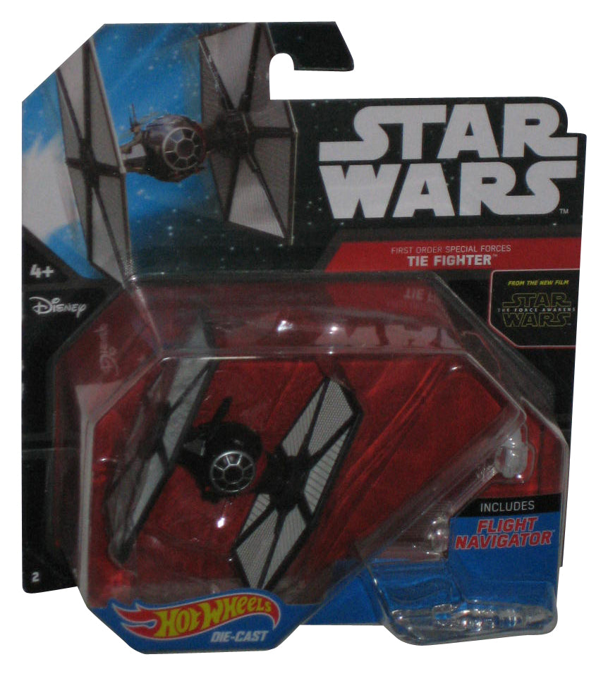 Star Wars Hot Wheels (2014) First Order Special Forces TIE Fighter Starships Toy - (Card Small Tear)