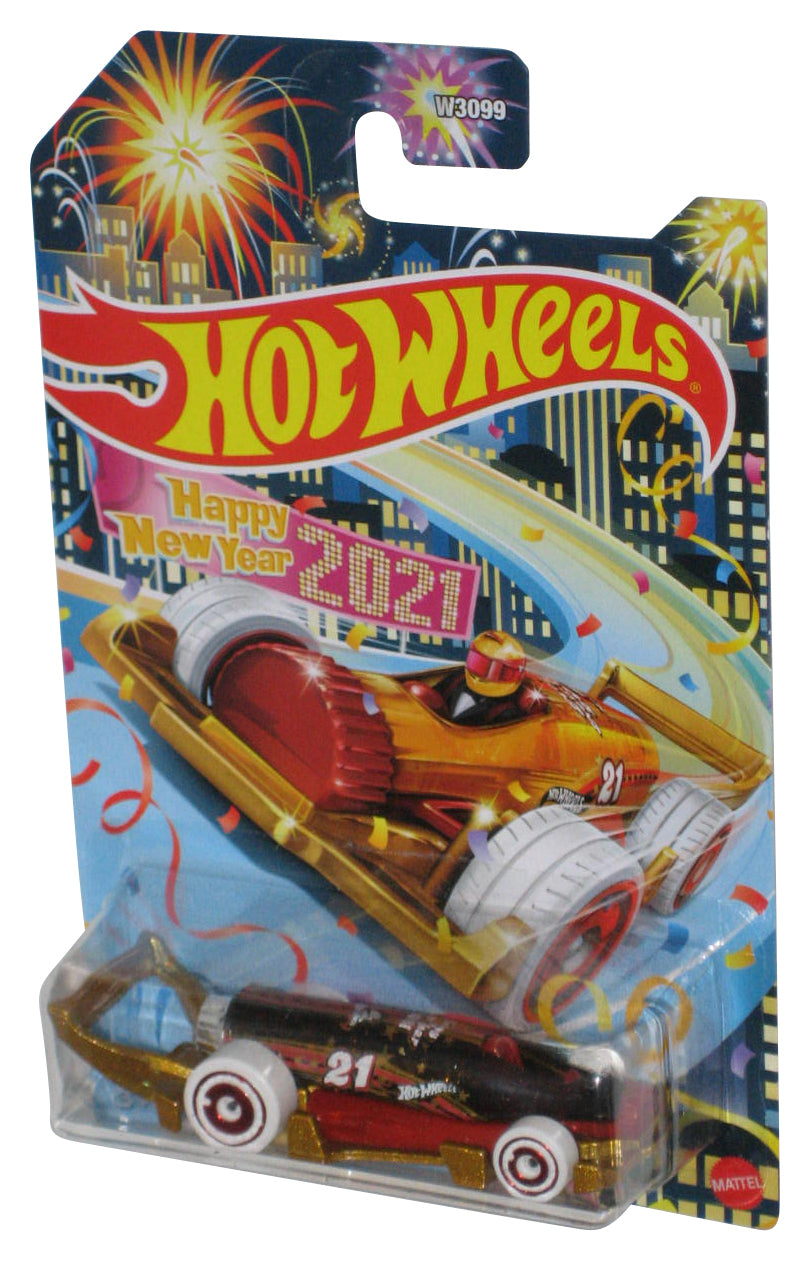 Hot Wheels Carbonator Happy New Year 2021 Mattel Toy Car - (Cracked Plastic)