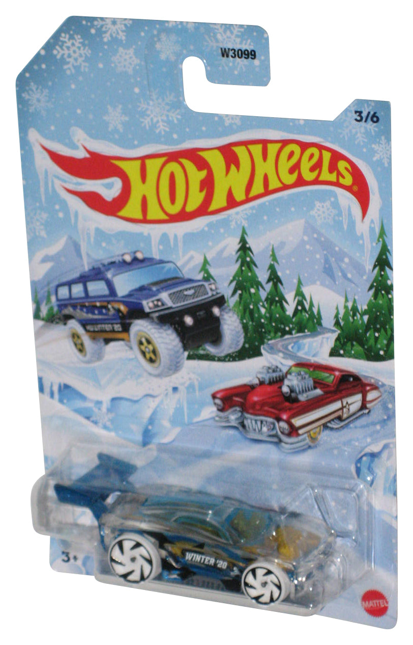 Hot Wheels Blue Paradigm Shift Holiday Winter Snow (2020) Die-Cast Toy Car 3/6