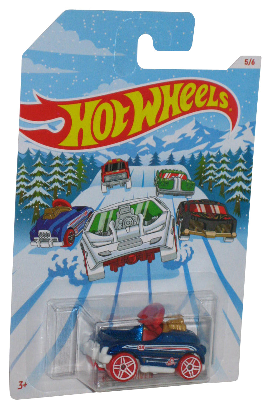 Hot Wheels Blue Pedal Driver Holiday Winter Snow (2020) Die-Cast Toy Car #5/6