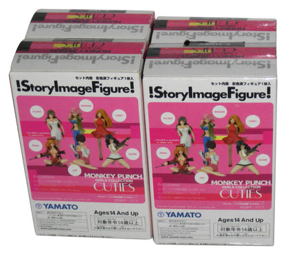 Monkey Punch Girls Cuties Collection Story Image Yamato Figure Set - (4 Figures)