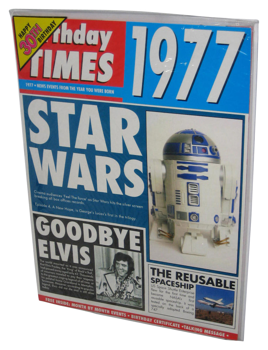 Star Wars 1977 Birthday Times Goodbye Elvis Happy 30th Birthday Talking Card