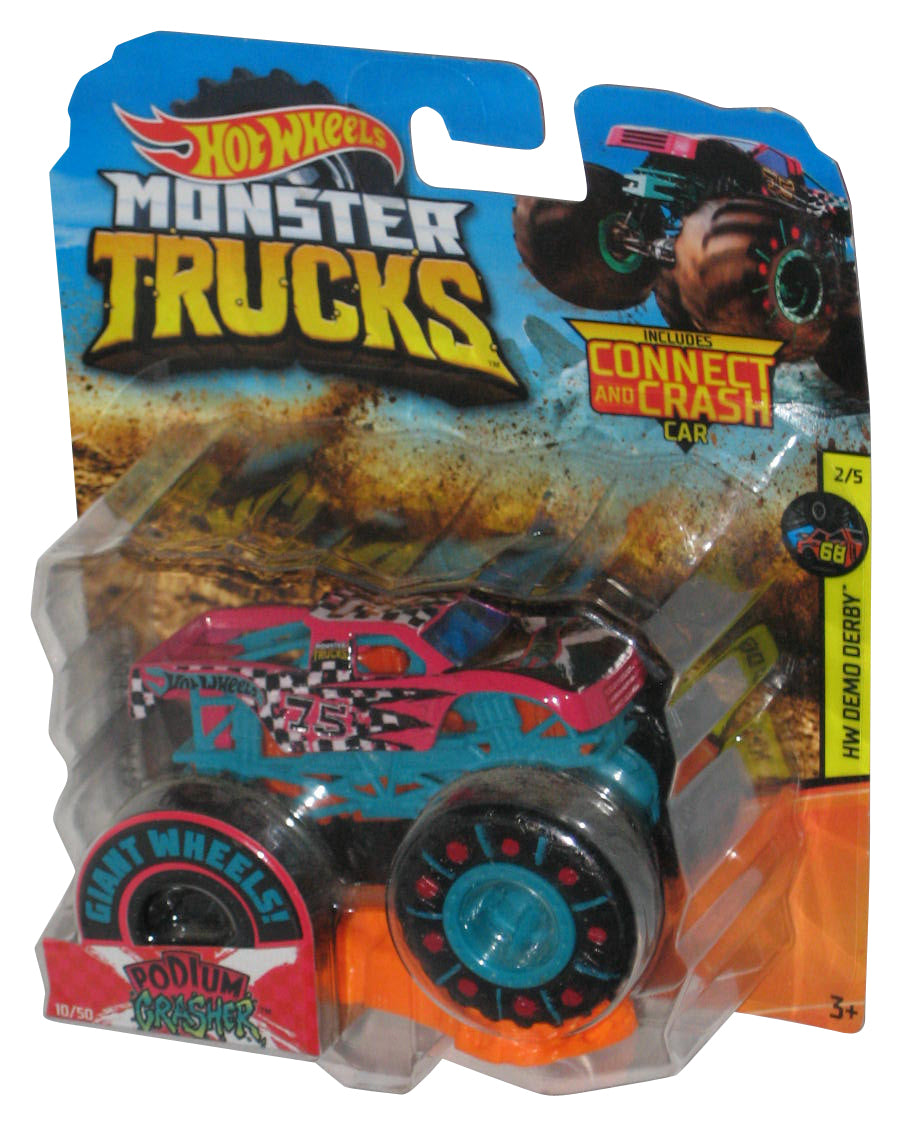 Hot Wheels Monster Trucks HW Demo Derby 2/5 (2018) Podium Crasher Toy #10/50