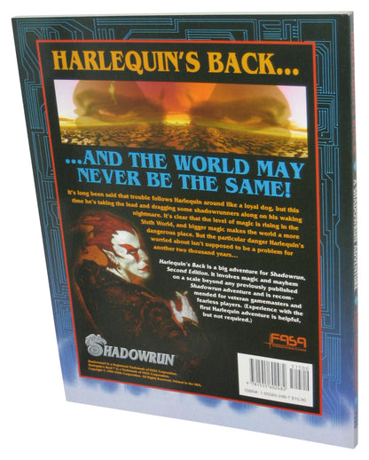 Shadowrun Harlequin's Back (1994) Paperback Book - (Tom Dowd)