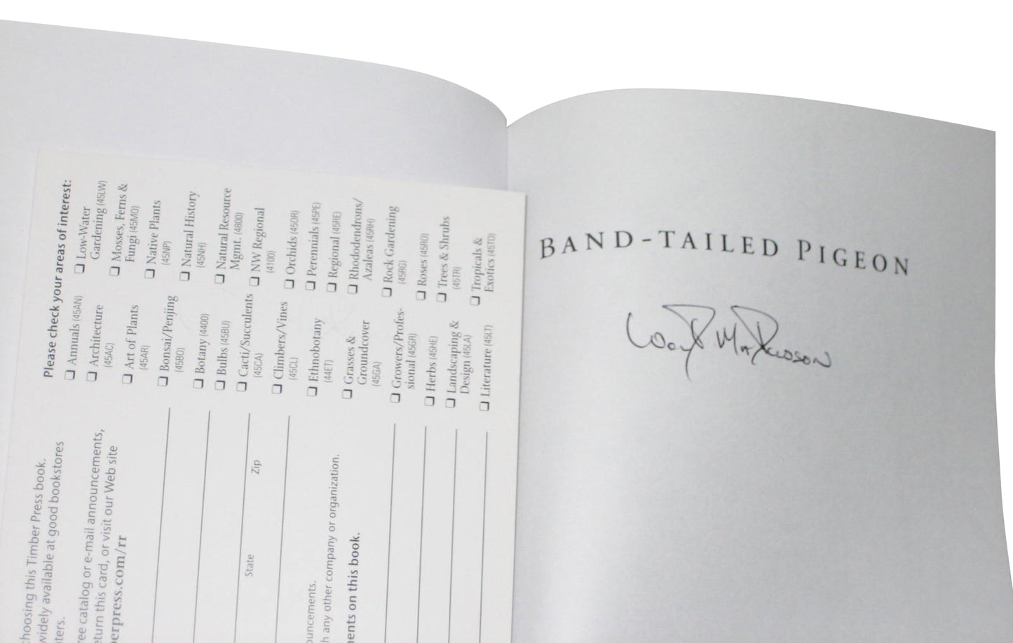 Band-Tailed Pigeons (2005) Paperback Book - (Wilderness Bird At Risk)