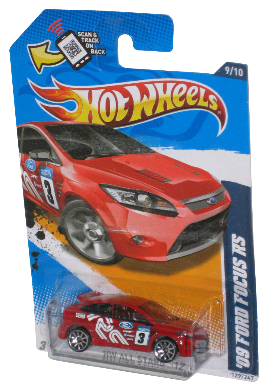 Hot Wheels HW All Stars '12 9/10 Red '09 Ford Focus RS Toy Car 129/247