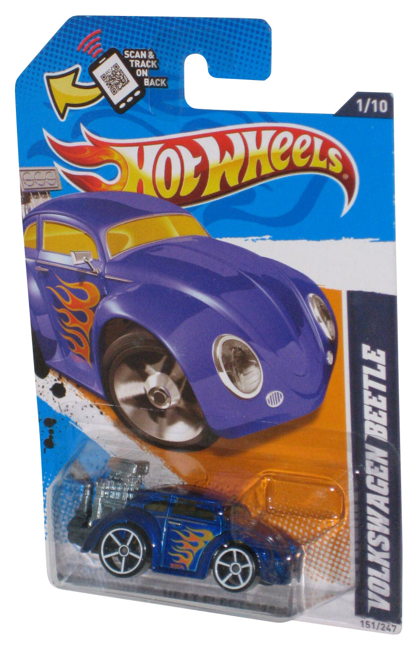 Hot Wheels Blue Volkswagen Beetle Heat Fleet 1/10 Toy Car #151/247
