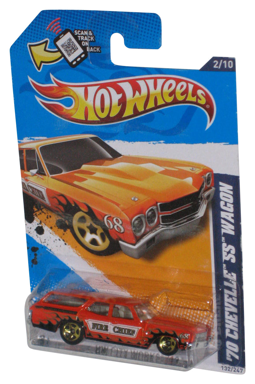 Hot Wheels HW City Works '12 Orange '70 Chevelle SS Wagon 2/10 Toy Car #132/247