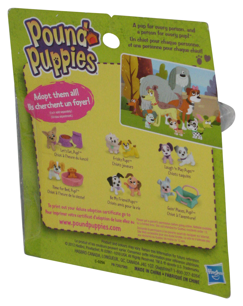 Pound Puppies Laugh 'N Play Pups (2012) Hasbro Toy Figure Set 2-Pack - (Plastic Loose From Blister Card)