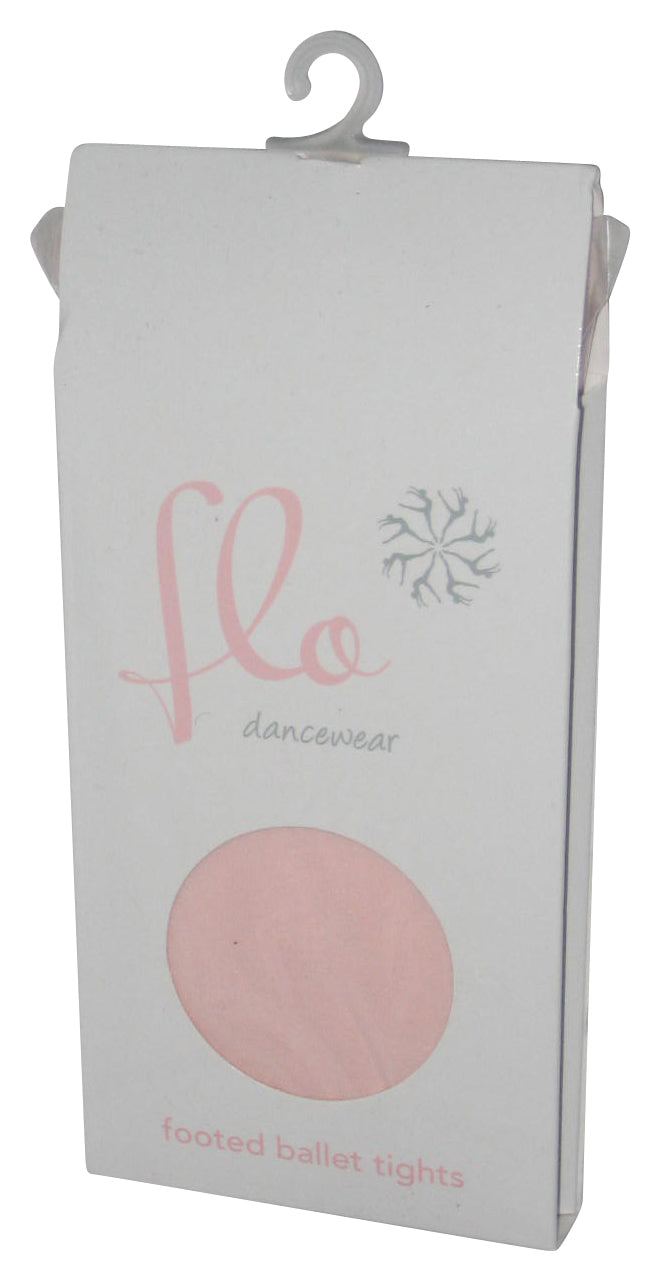 Flo Dancewear Footed Pink Ballet Tights - (Little Girls & Big Girls) - Size Small / Medium