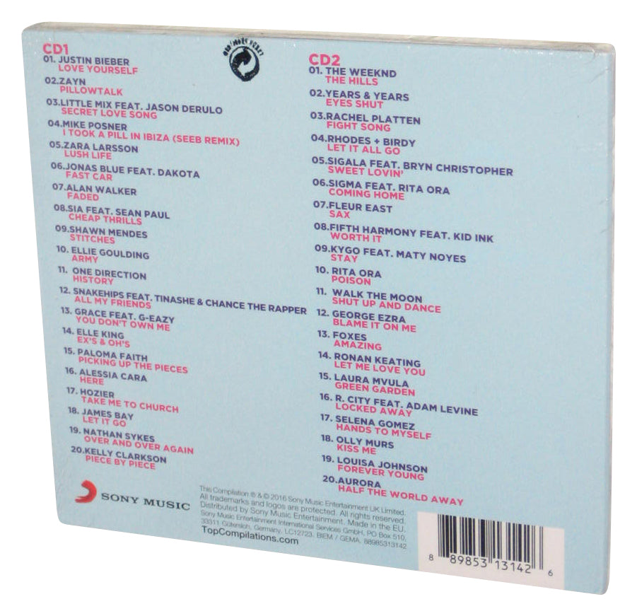 Just Great Songs 2016 Sony Audio Music 2CD Box Set - (Justin Bieber, Zayn, Little Mix, Sia, Ellie Goulding & More)