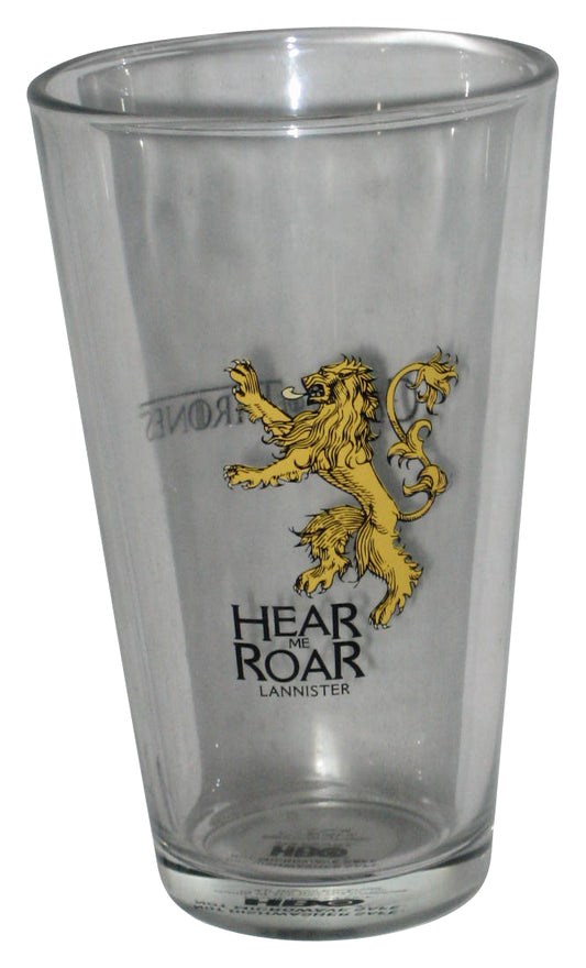 Game of Thrones Dark Horse Hear Roar Lannister Sigil Pint Glass