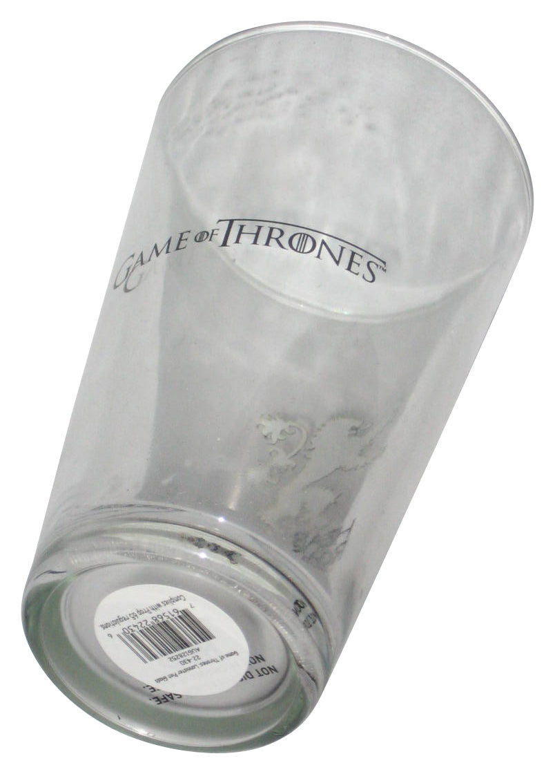 Game of Thrones Dark Horse Hear Roar Lannister Sigil Pint Glass