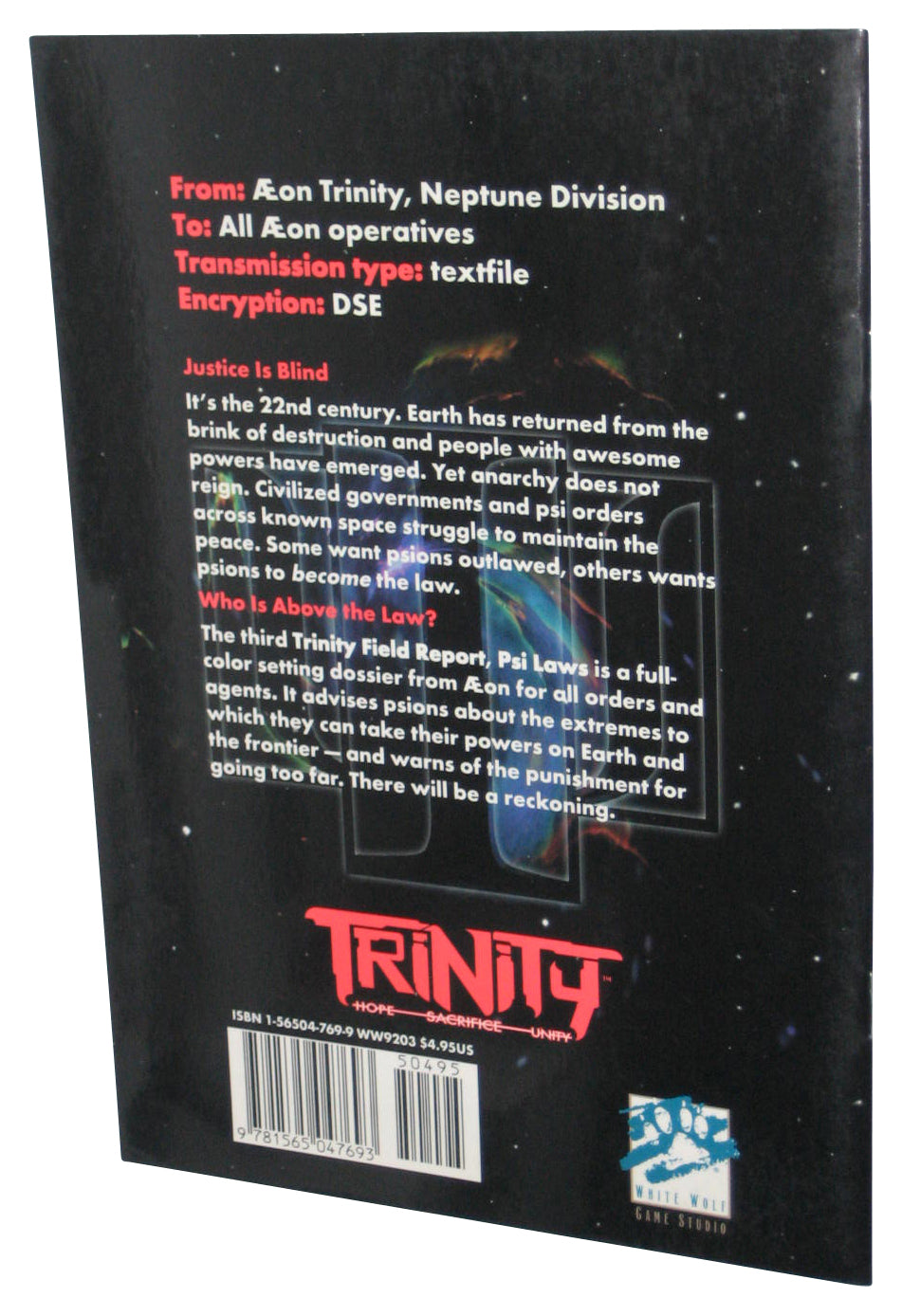 Trinity Field Reports Series No. 3 PSI Laws (1999) Paperback Book