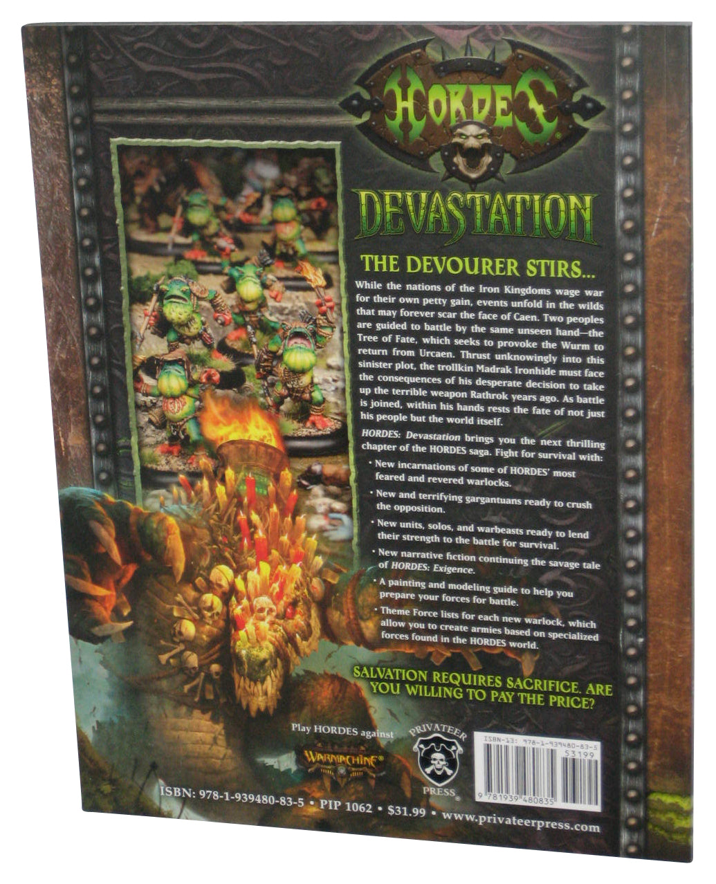 Warmachine Hordes Devastation Privateer Press (2010) Paperback Book
