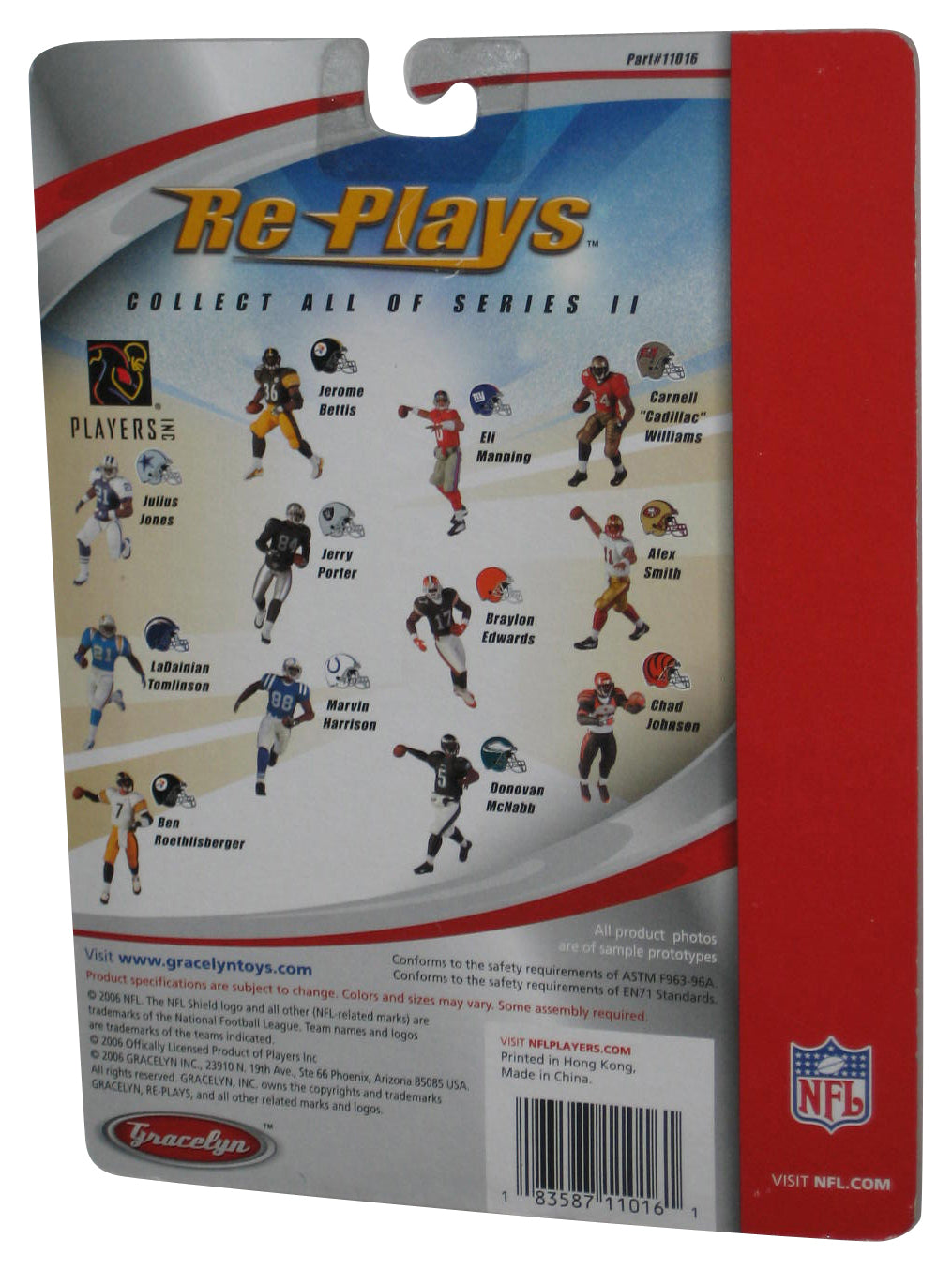 NFL Football Eli Manning Red Jersey #10 (2006) Re-Plays Series II Giants Figure