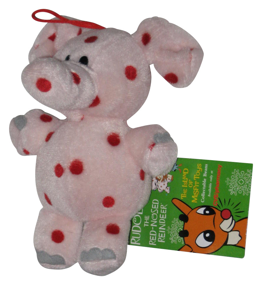 Rudolph Island of Misfit Toys (1999) CVS Spotted Pink Elephant Toy Plush