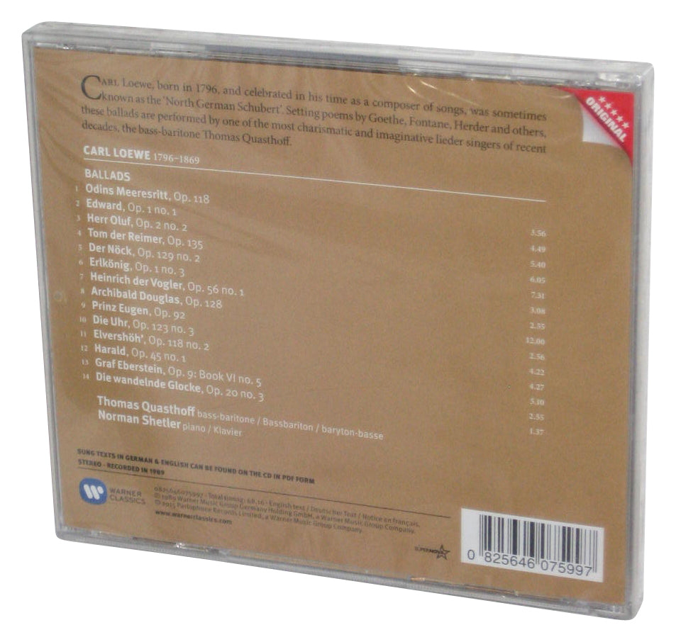 Thomas Quasthoff Loewe Ballades Audio Music CD - (Cracked Jewel Case)