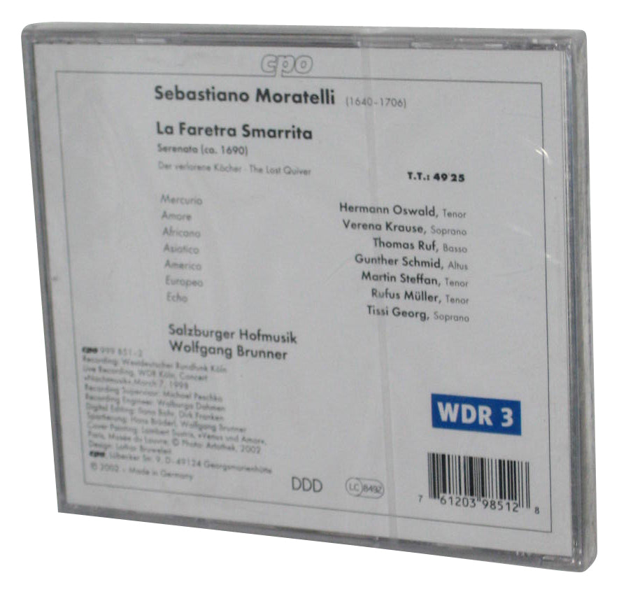 Moratelli La Faretra Smarrita Brunner (2002) Audio Music CD