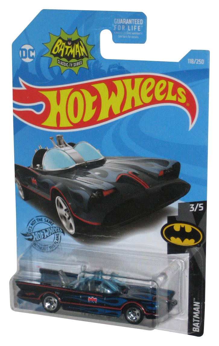 DC Hot Wheels Batman TV Series Batmobile 3/5 Blue Toy Car 118/250