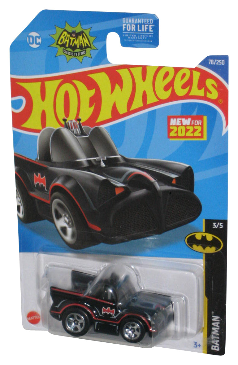 DC Batman Classic TV Series Batmobile 3/5 (2022) Hot Wheels Black Toy Car 78/250