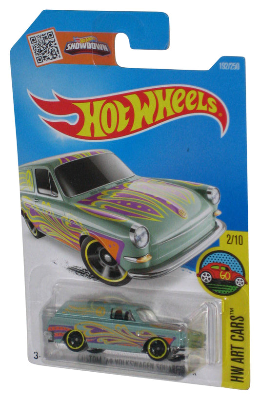 Hot Wheels HW Art 2/10 Custom '69 Volkswagen Squareback (2015) Teal Toy Car 192/250