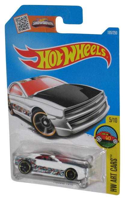 Hot Wheels HW Art Cars 5/10 Muscle Tone (2015) White Toy Car 195/250