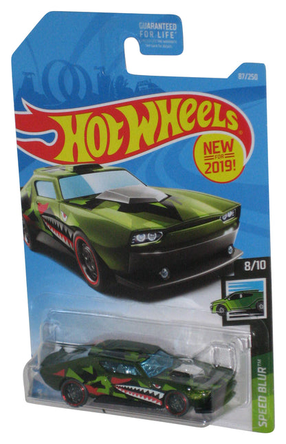 Hot Wheels Speed Blur 8/10 (2019) Green Muscle Bound Toy Car 87/250