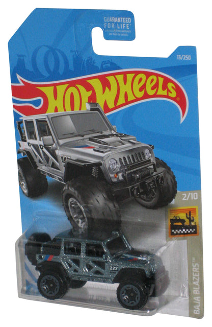 Hot Wheels Baja Blazers 2/10 (2017) '17 Jeep Wrangler Toy 13/250 - (Cracked Plastic)