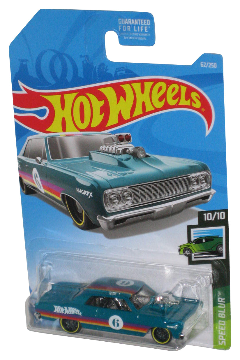 Hot Wheels '64 Chevy Chevelle SS (2017) Speed Blur 10/10 Teal Toy Car 62/250
