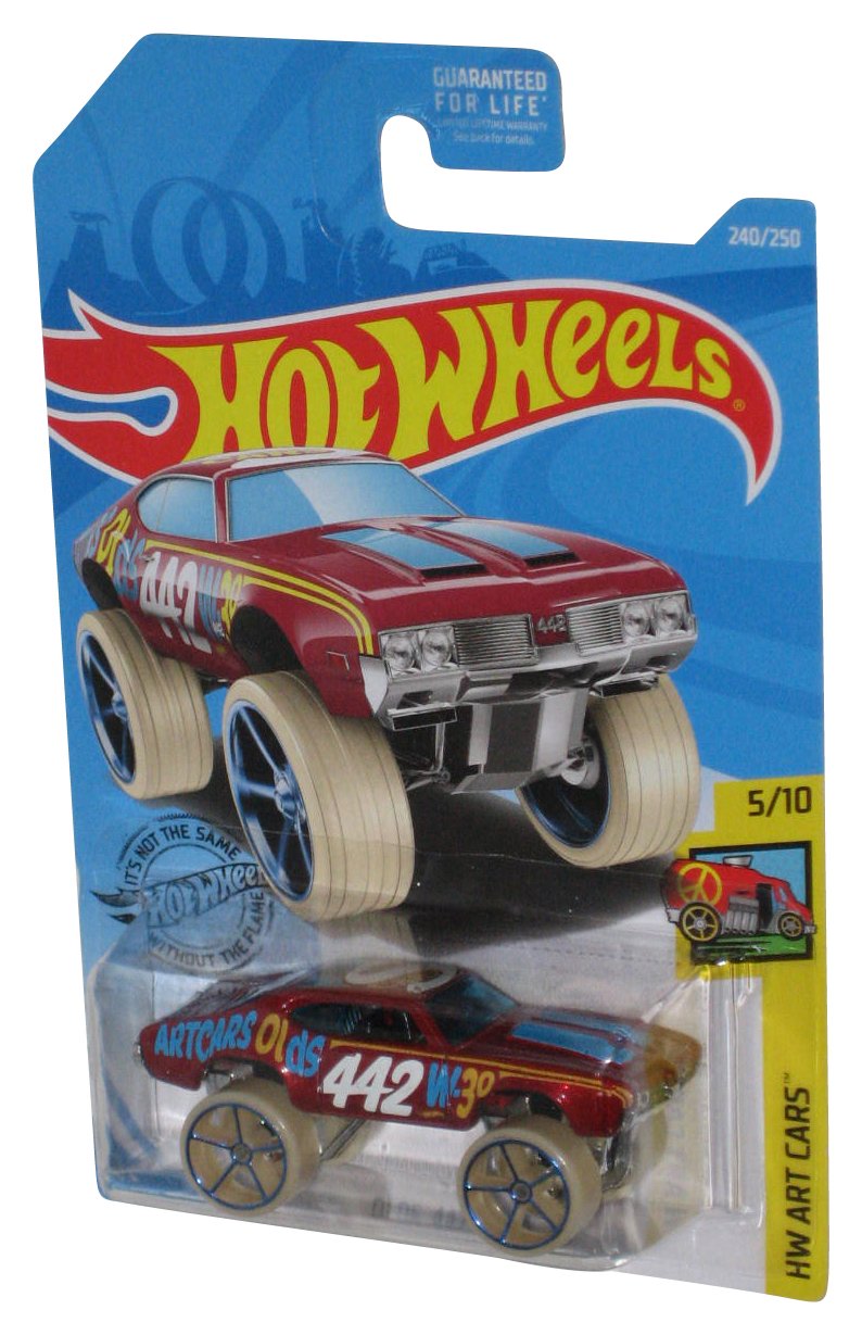 Hot Wheels HW Art Cars 5/10 (2017) Olds 442 W-30 Red Toy Car 240/250
