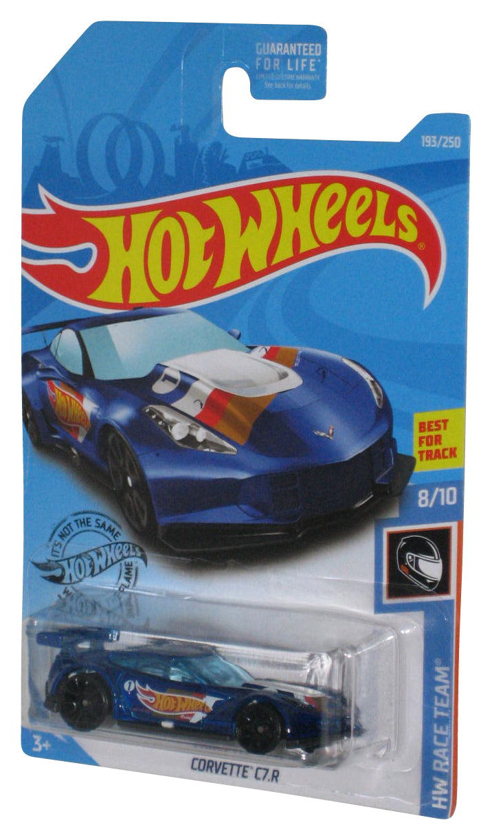 Hot Wheels Corvette C7.R (2017) HW Race Team 8/10 Blue Toy Car 193/250
