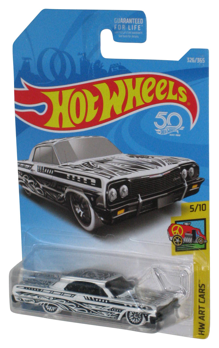 Hot Wheels HW Art Cars 5/10 (2017) '64 Impala White Toy Car 326/365